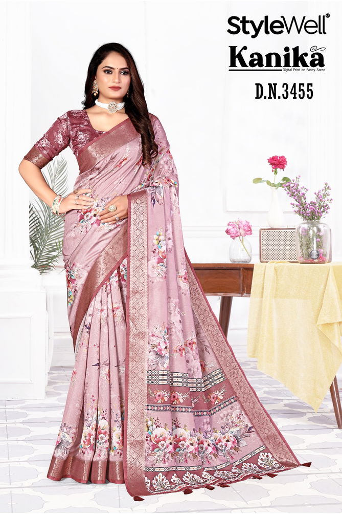 Kanika By Stylewell Digital Printed Designer Sarees Wholesale Shop In Surat